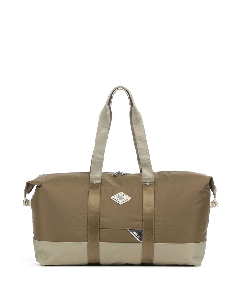 Brics Replay Sand Woo Weekend bag sand wood