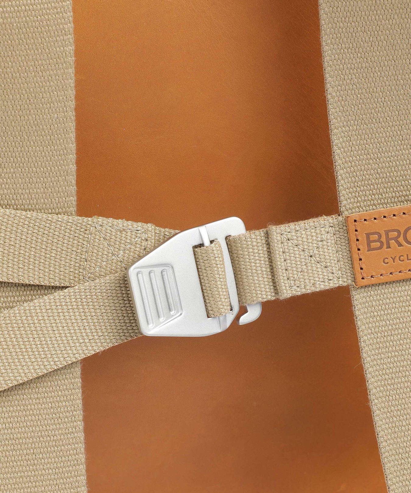 Brooks England Pickwick Leather Large Rolltop backpack cognac