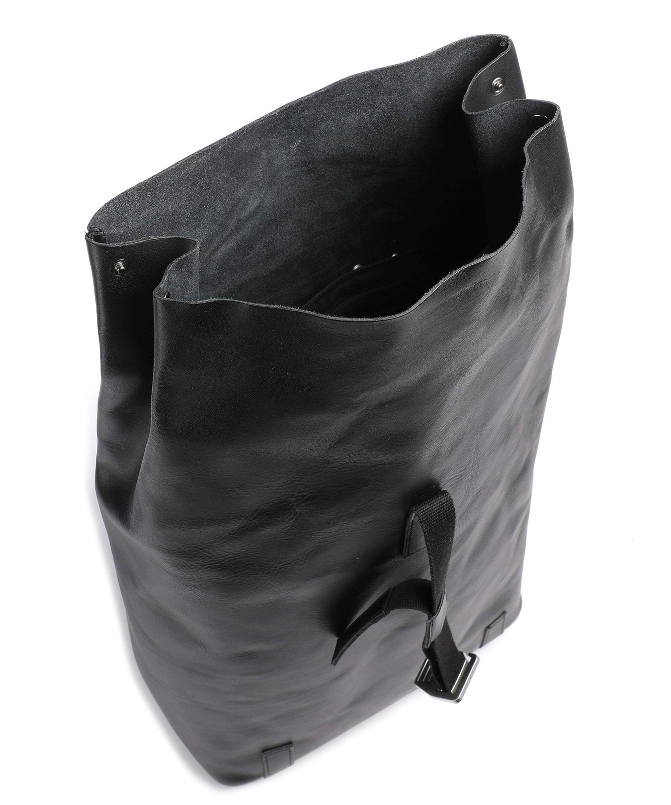 Brooks England Pickwick Leather Large Rolltop backpack black