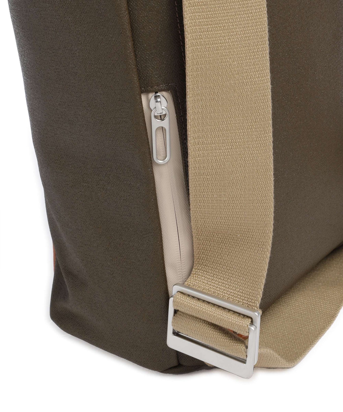 Brooks England Pickwick Cotton Canvas Small Rolltop backpack moss