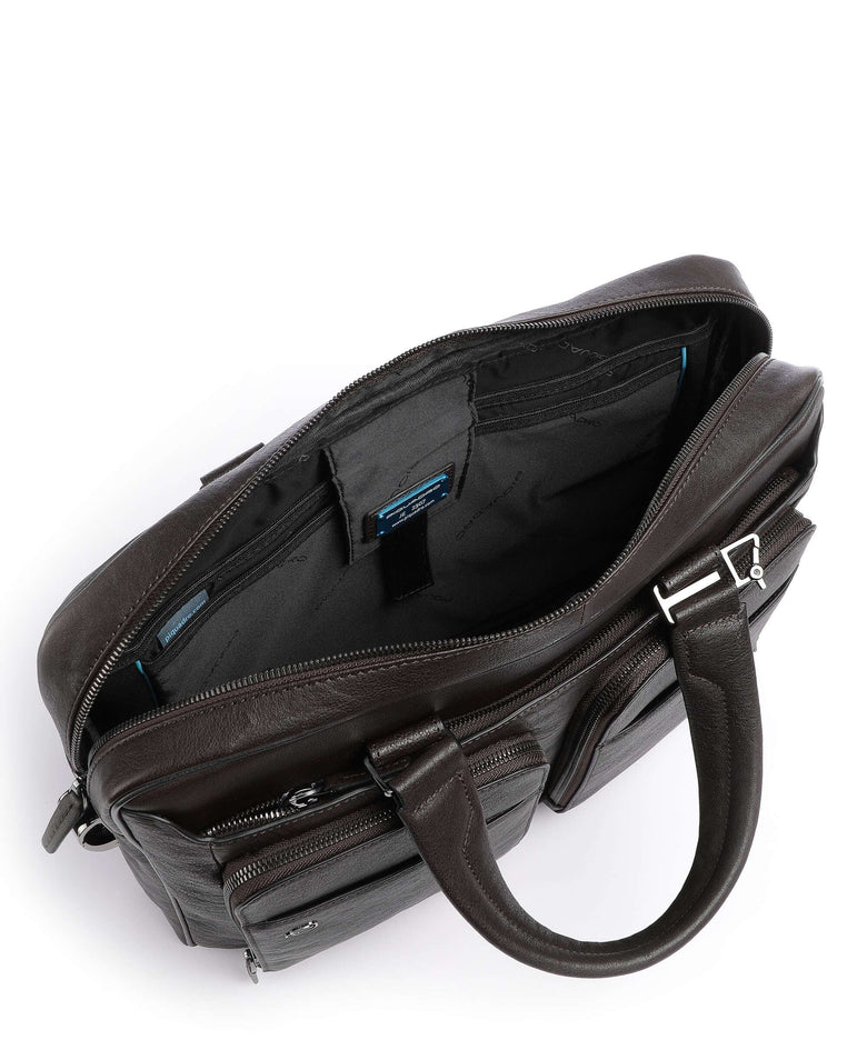 Piquadro Black Square Briefcase testa di moro