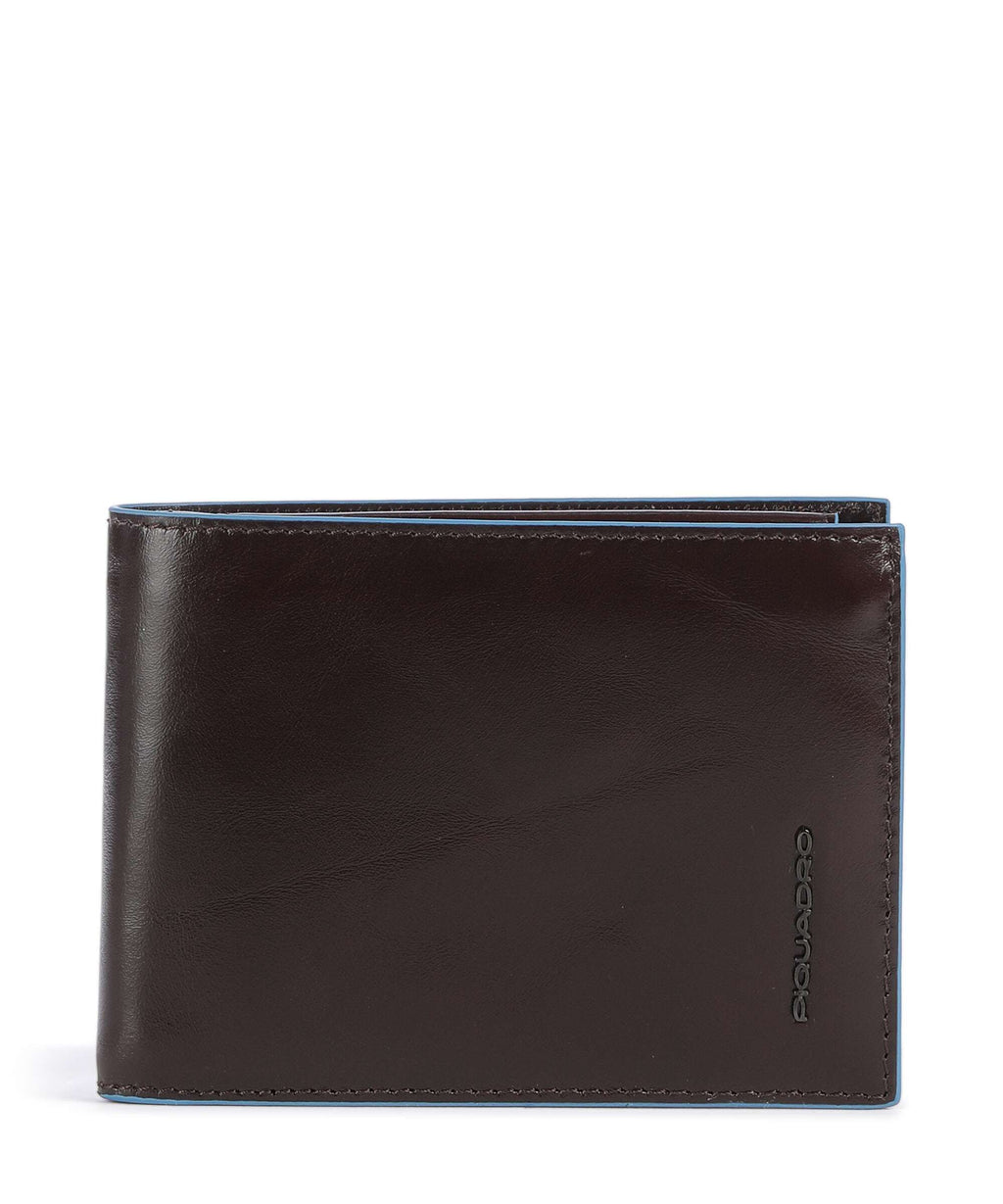 Piquadro Blue Square Wallet mahogany