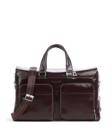 Piquadro Blue Square Weekender mahogany