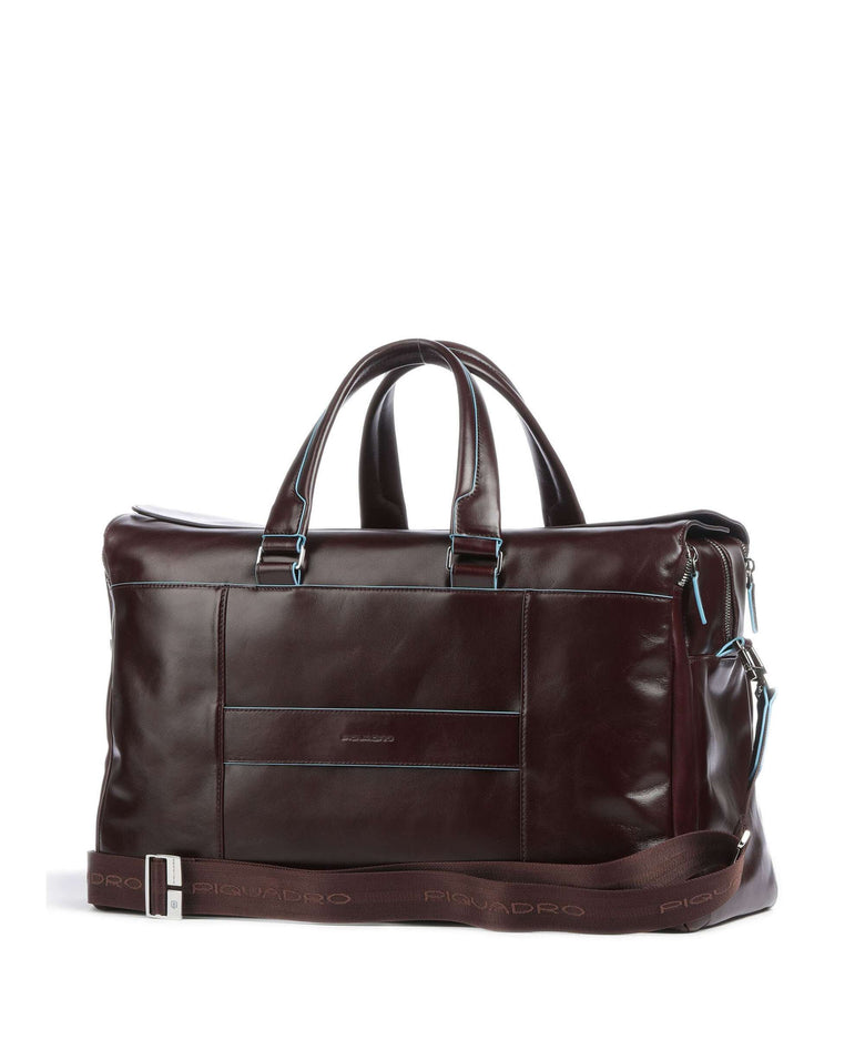 Piquadro Blue Square Weekend bag mahogany