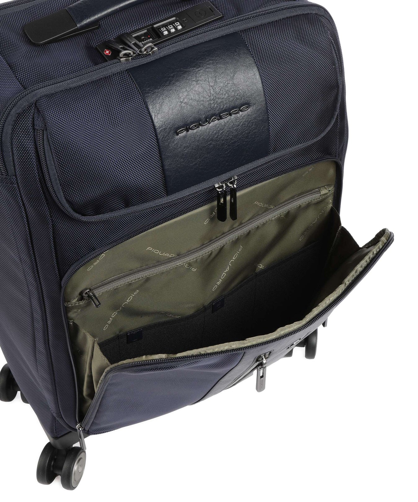 Piquadro Brief S Spinner (4 wheels) blu