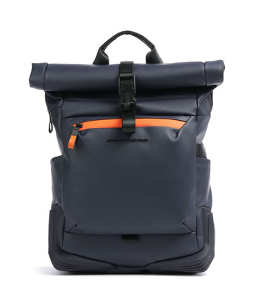 Piquadro Corner 2.0 Sac à dos roll-top blue