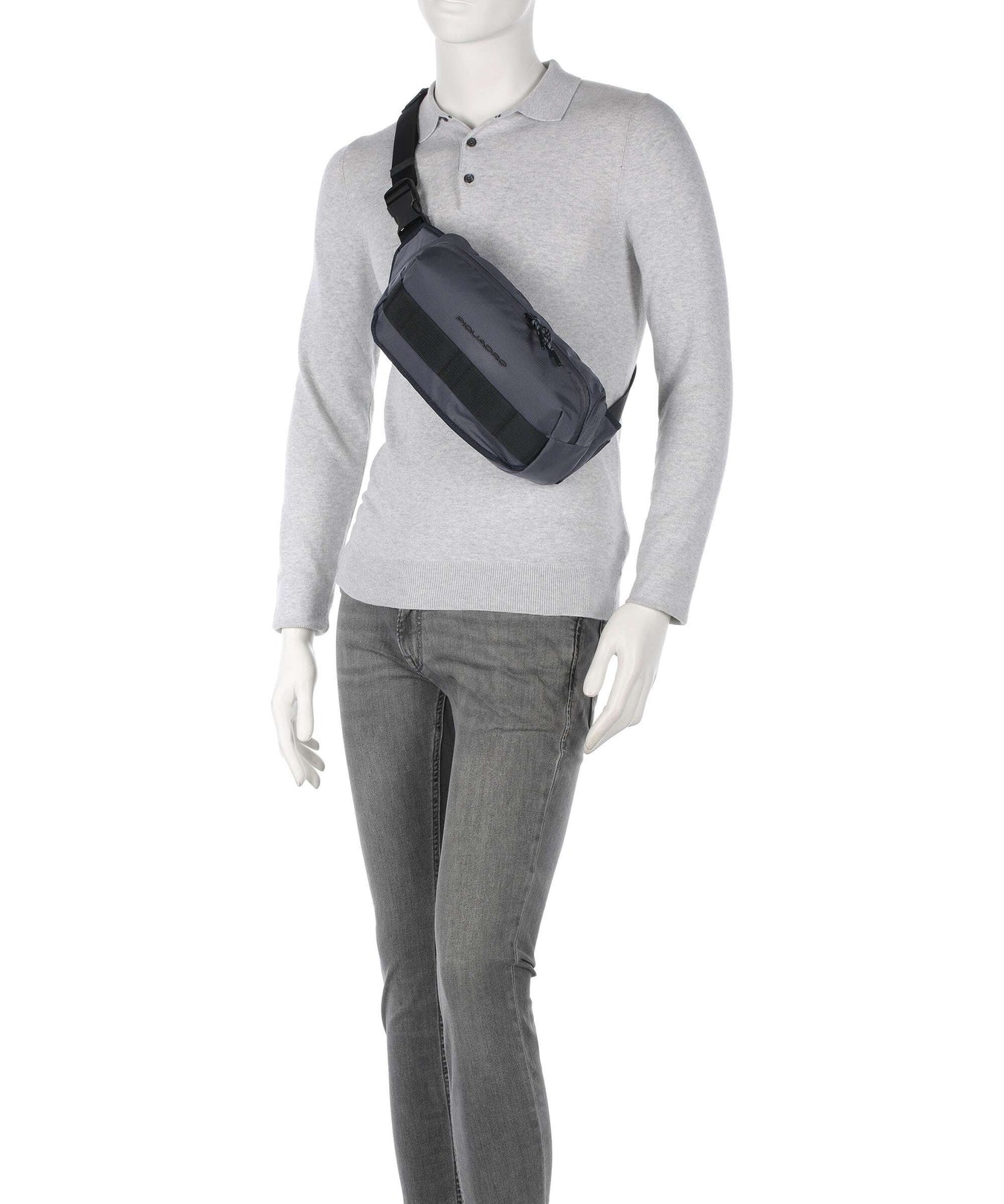 Piquadro Arne Fanny pack blu nebbia