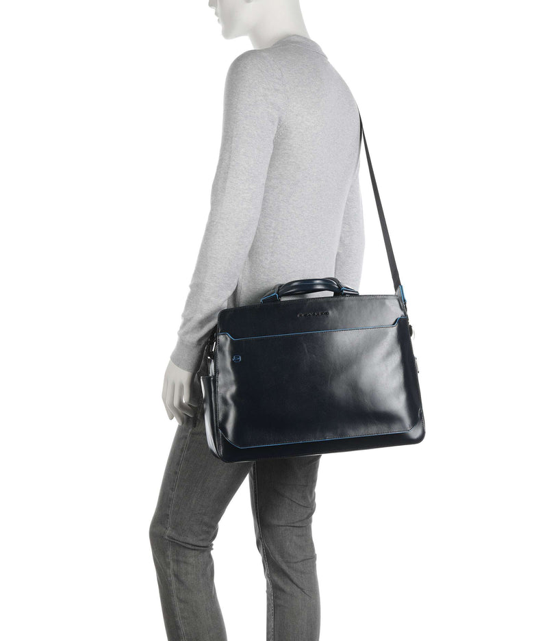 Piquadro Blue Square Briefcase blu notte
