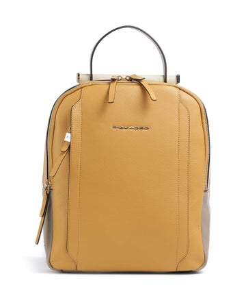 Piquadro Circle RFID Sac à dos yellow/beige