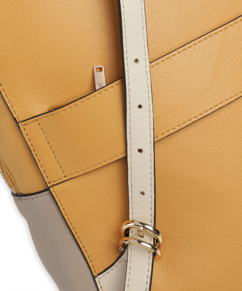 Piquadro Circle Backpack yellow/beige