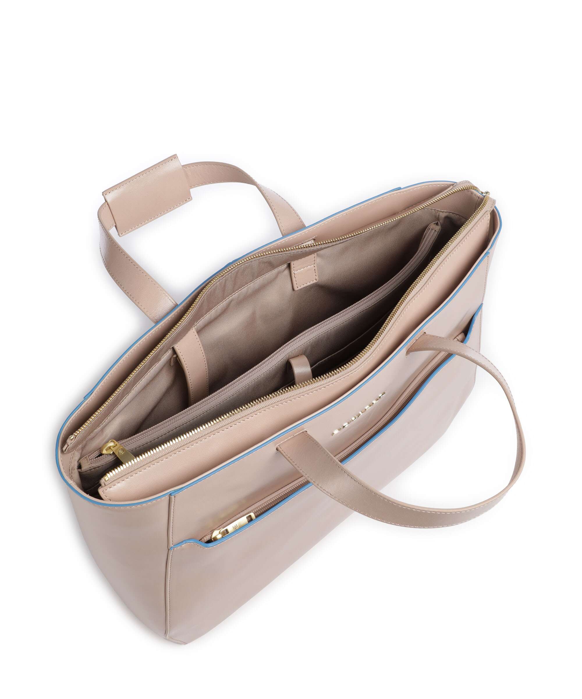 Piquadro Blue Square Briefcase pink