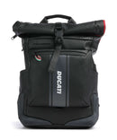 Piquadro Corner Special Ducati Rolltop Rucksack black