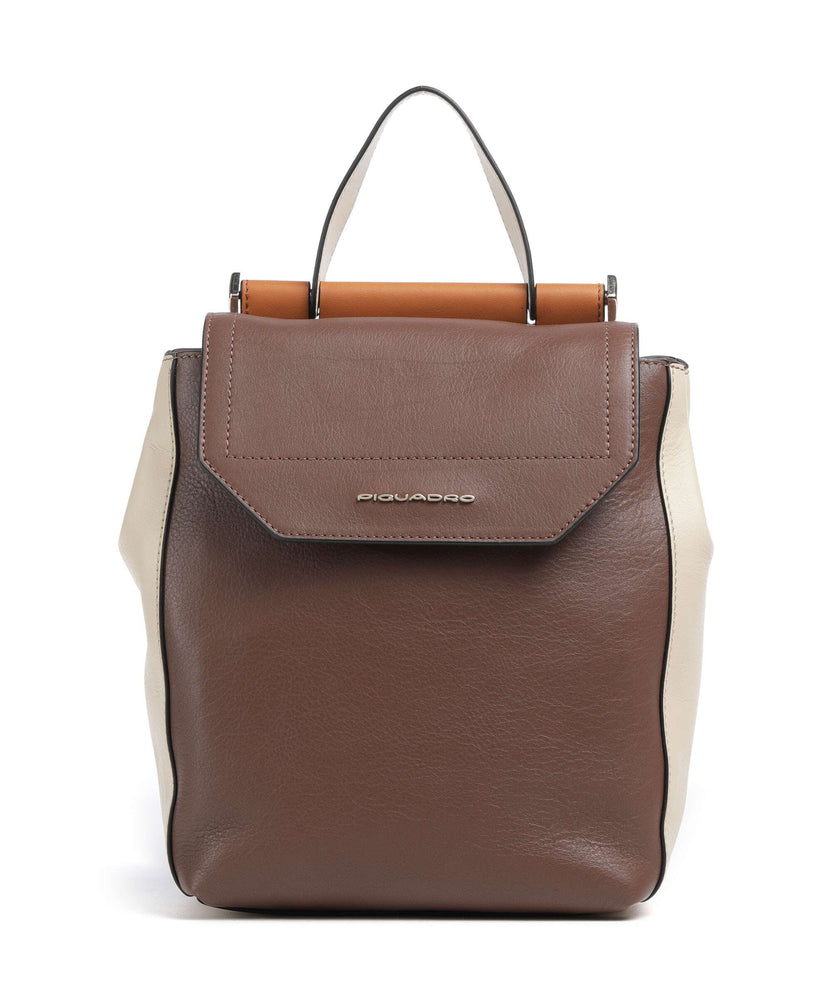 Piquadro W92 Backpack marrone/beige