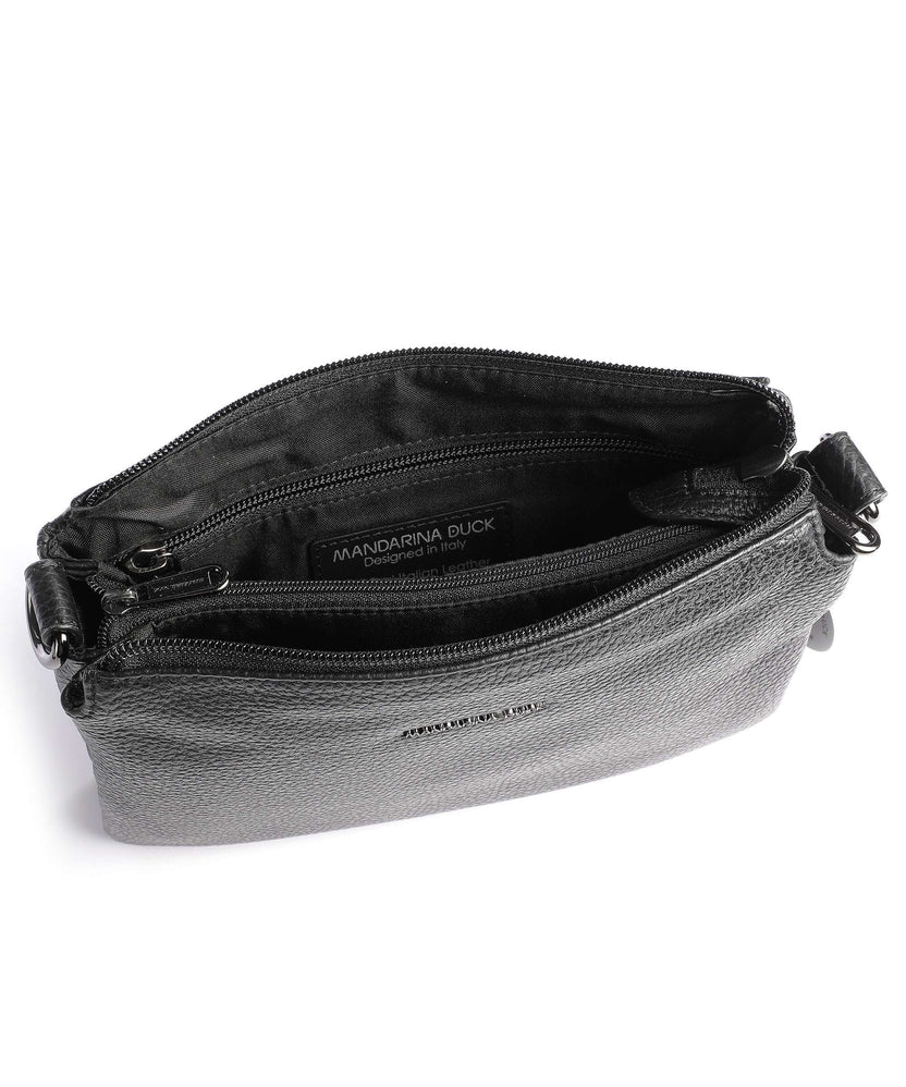 Mandarina Duck Mellow Leather Crossbody bag nero