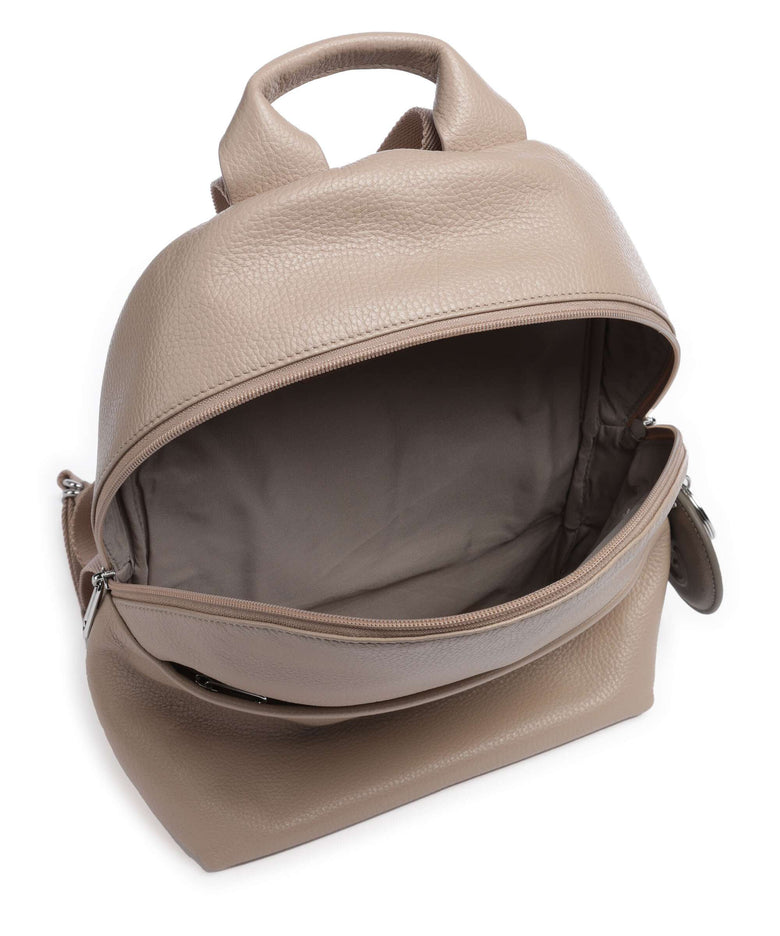 Mandarina Duck Mellow Leather Backpack warm taupe