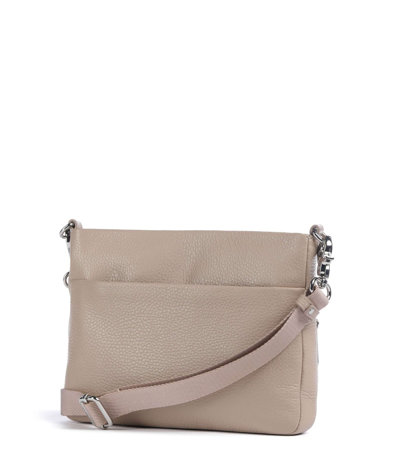 Mandarina Duck Mellow Leather Crossbody bag warm taupe