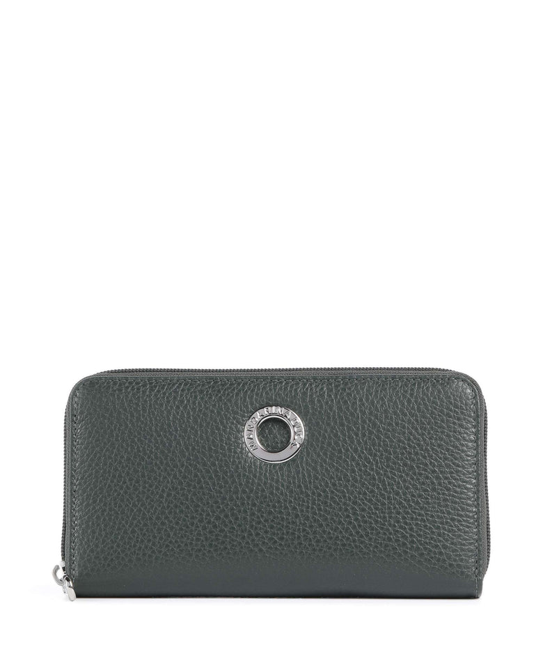 Mandarina Duck Mellow Leather Wallet pine green