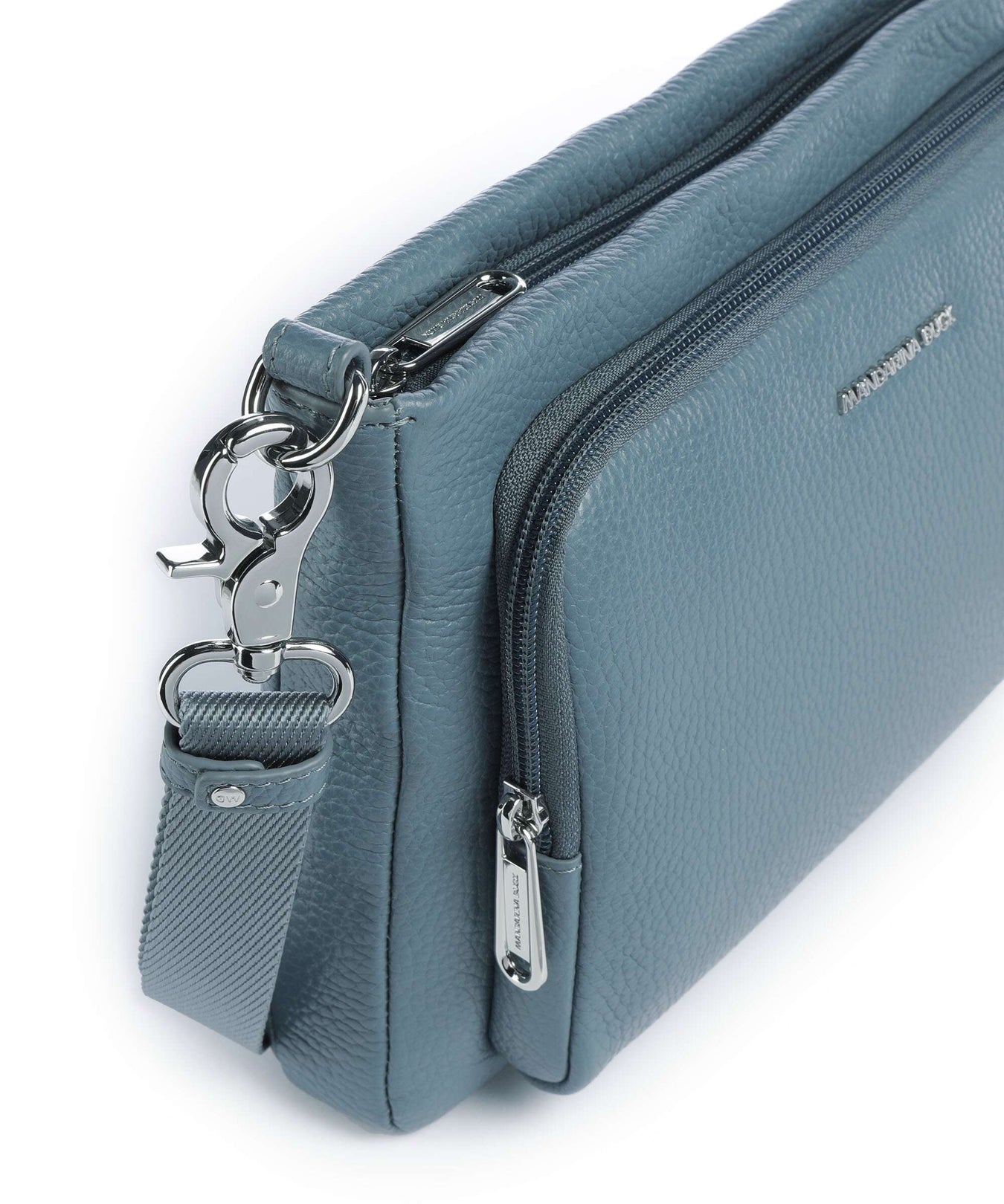 Mandarina Duck Mellow Leather Crossbody bag iron