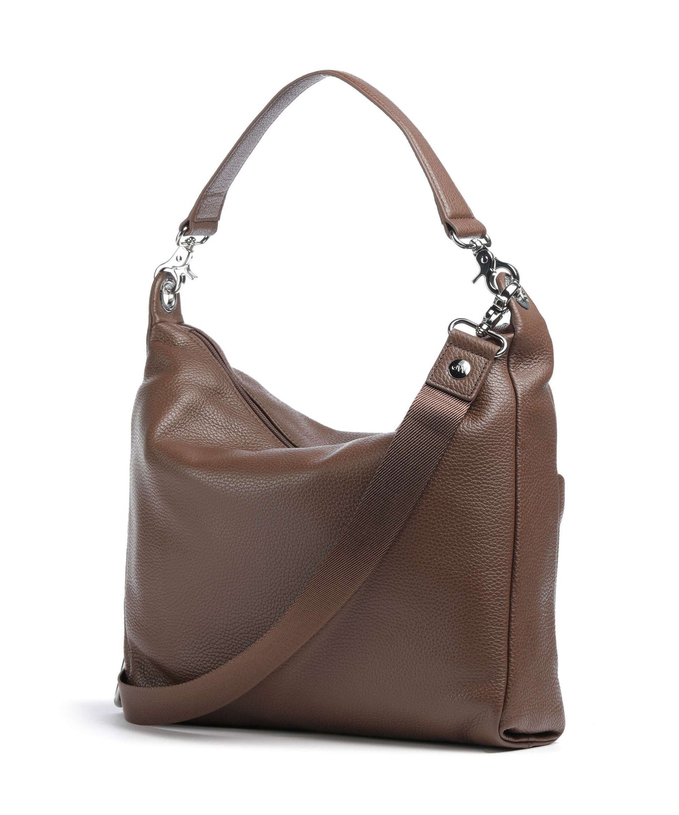 Mandarina Duck Mellow Leather Hobo bag milk chocolate