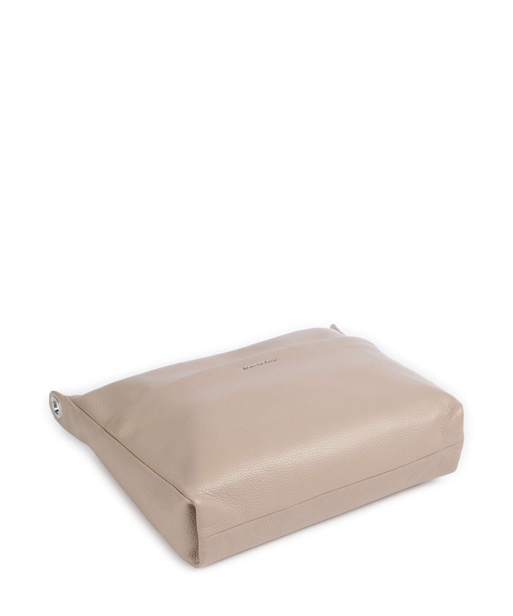 Mandarina Duck Mellow Leather Hobo bag warm taupe