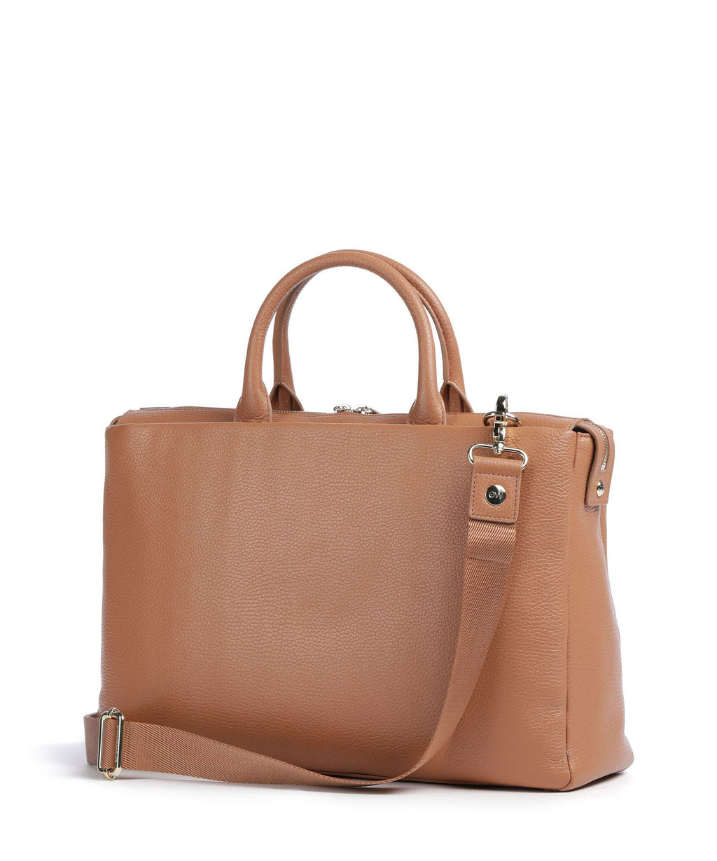 Mandarina Duck Mellow Urban Briefcase pecan nut