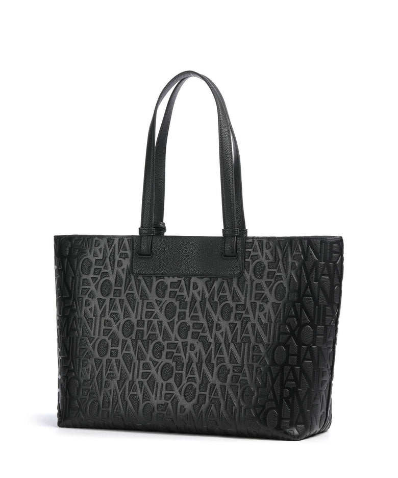 Armani Exchange Liz Monogram L Tote bag black
