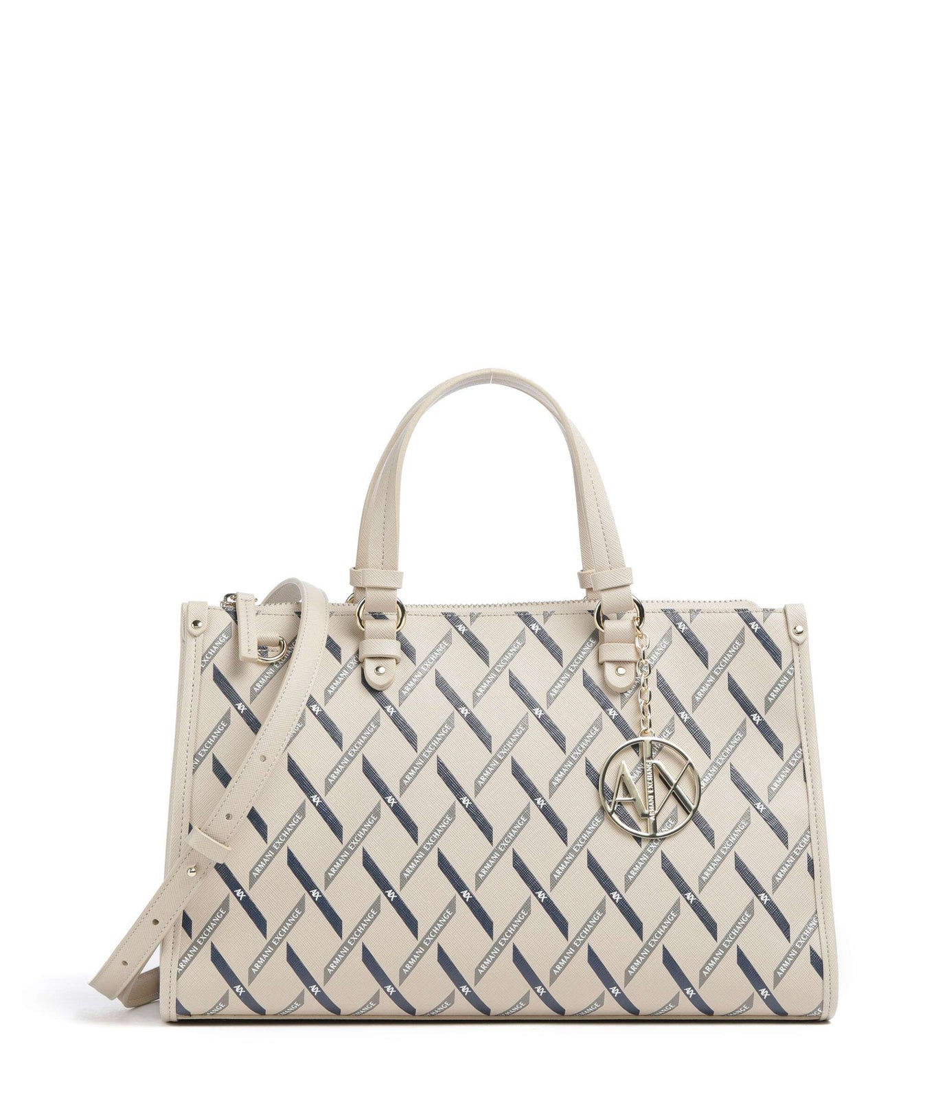 Armani Exchange Gynger Logo M Handbag sound sand