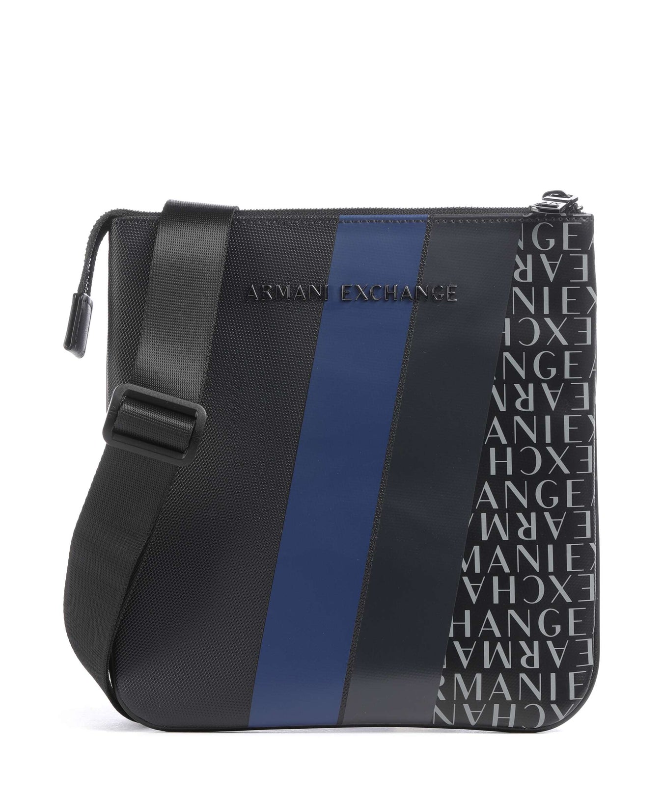 Armani Exchange Dylan Crossbody bag deep navy/estate blue/deep navy shiny
