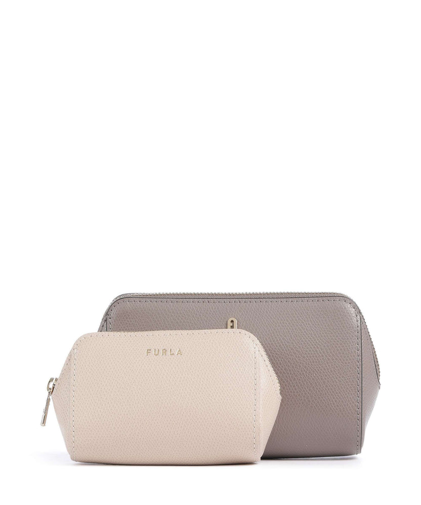 Furla Camelia M Cosmetic bag stucco gray/ballerina 