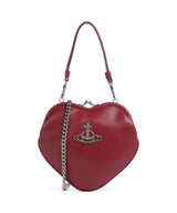 Vivienne Westwood Belle Heart Frame Re-Vegan Grain Schultertasche red