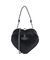 Vivienne Westwood Belle Heart Frame Re-Vegan Grain Schultertasche black