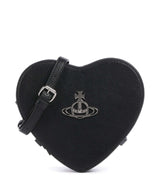 Vivienne Westwood Louise Heart Grain Umhängetasche black