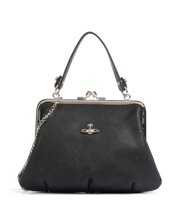 Vivienne Westwood Granny Frame Saffiano Umhängetasche black