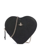 Vivienne Westwood Saffiano Heart Borsa a tracolla black