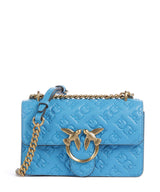 Pinko Love One Mini Sac porté épaule azzurro dresda/antique gold