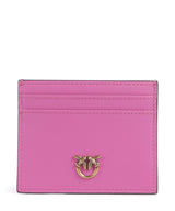 Pinko Étui à cartes crédit rosa flogo/antique gold