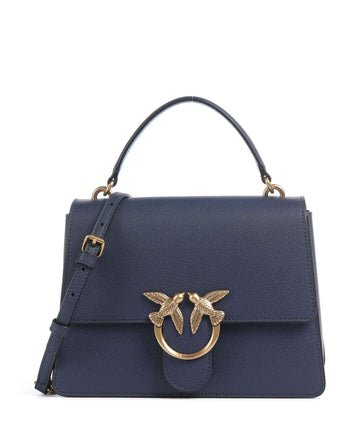 Pinko Love One Classic Borsa a mano azzurro/antique gold