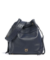 Pinko Secchiello Classic Sac seau blu indaco ombroso/antique gold