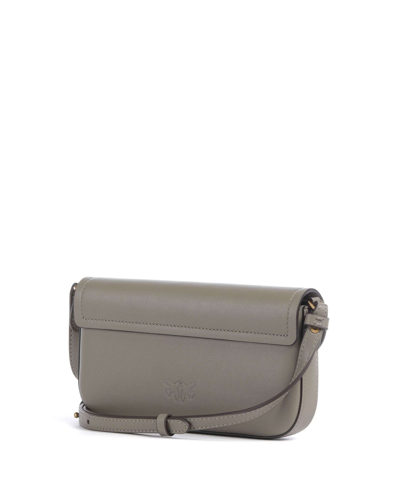 Pinko Saddle Flat Crossbody bag noce/antique gold