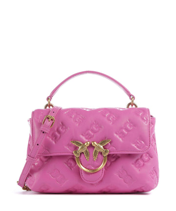 Pinko Love Lady Puff Mini Handtasche rosa flogo/antique gold