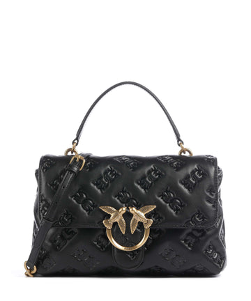 Pinko Love Lady Puff Classic Borsa a mano nero/antique gold