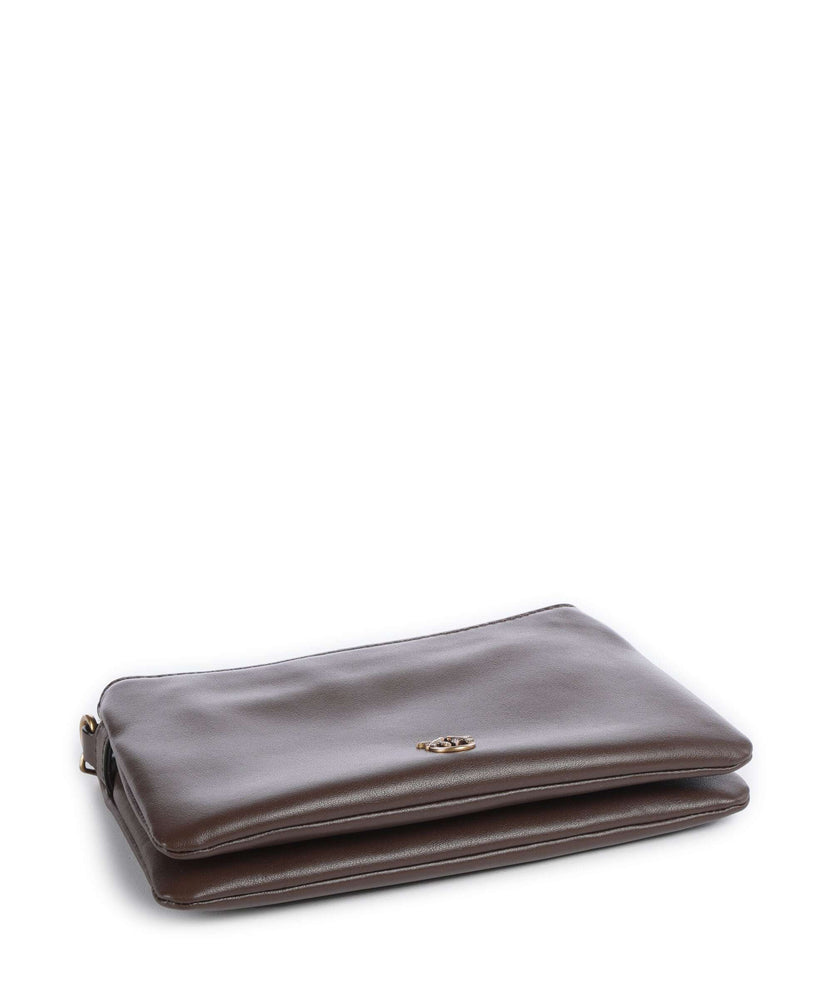 Pinko Double Mini Shoulder bag marrone castano/antique gold