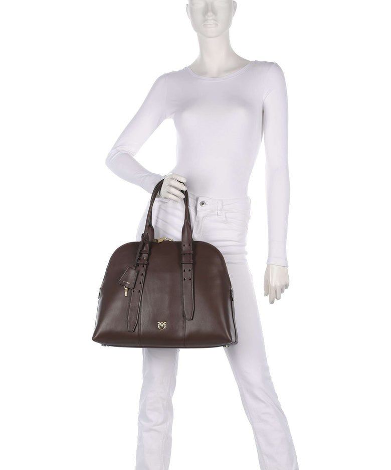 Pinko Handbag marrone castano/matt gold