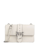 Pinko Love One Classic Umhängetasche bianco seta/old silver
