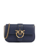 Pinko Love One Pocket Portafoglio blu indaco ombroso/antique gold