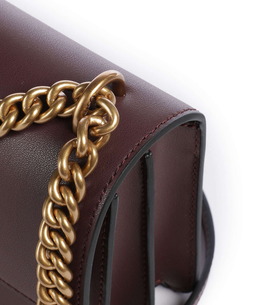 Pinko Love One Mini Shoulder bag cioccolato amaro/antique gold