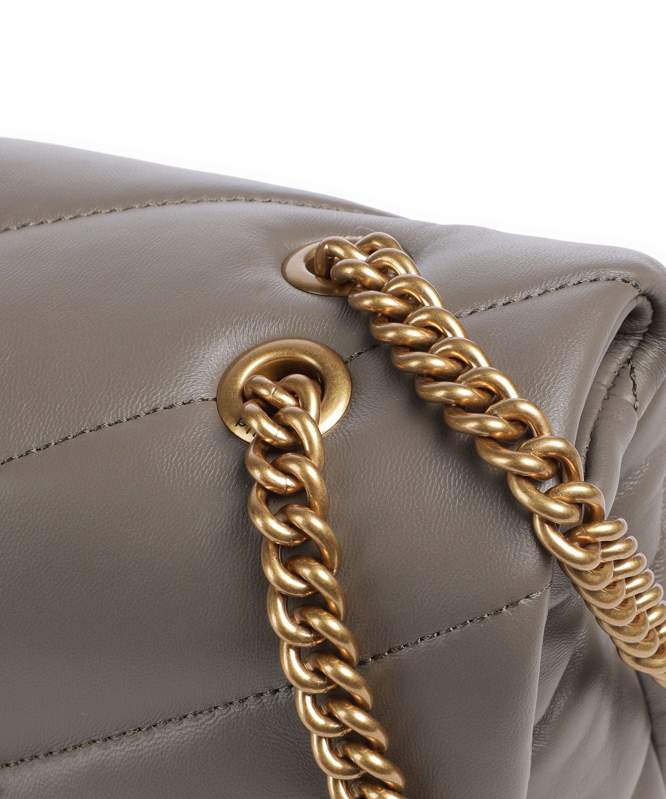 Pinko Love Puff Classic Shoulder bag grigio asfalto/antique gold