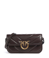 Pinko Love Box Horizontal Shoulder bag rosso mogano/antique gold