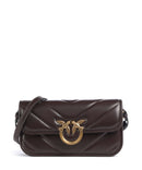 Pinko Love Box Baguette Schultertasche rosso mogano/antique gold