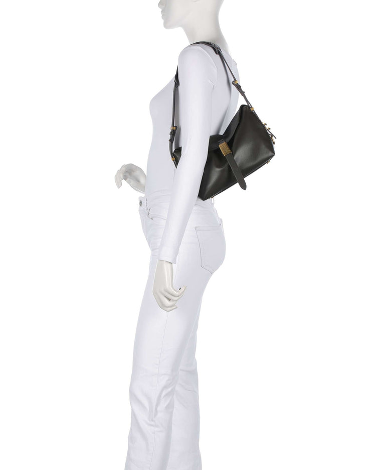 Pinko Saddle Baguette Mini Shoulder bag verde fango/antique gold